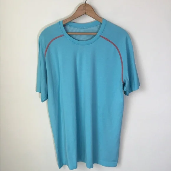 Lululemon Metal Vent Short Sleeve Teal Shirt - Picture 1 of 4
